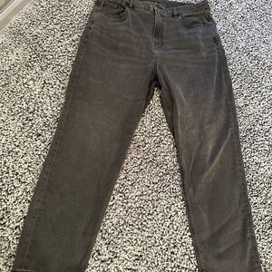Gray American Eagle Curvy Mom Jean